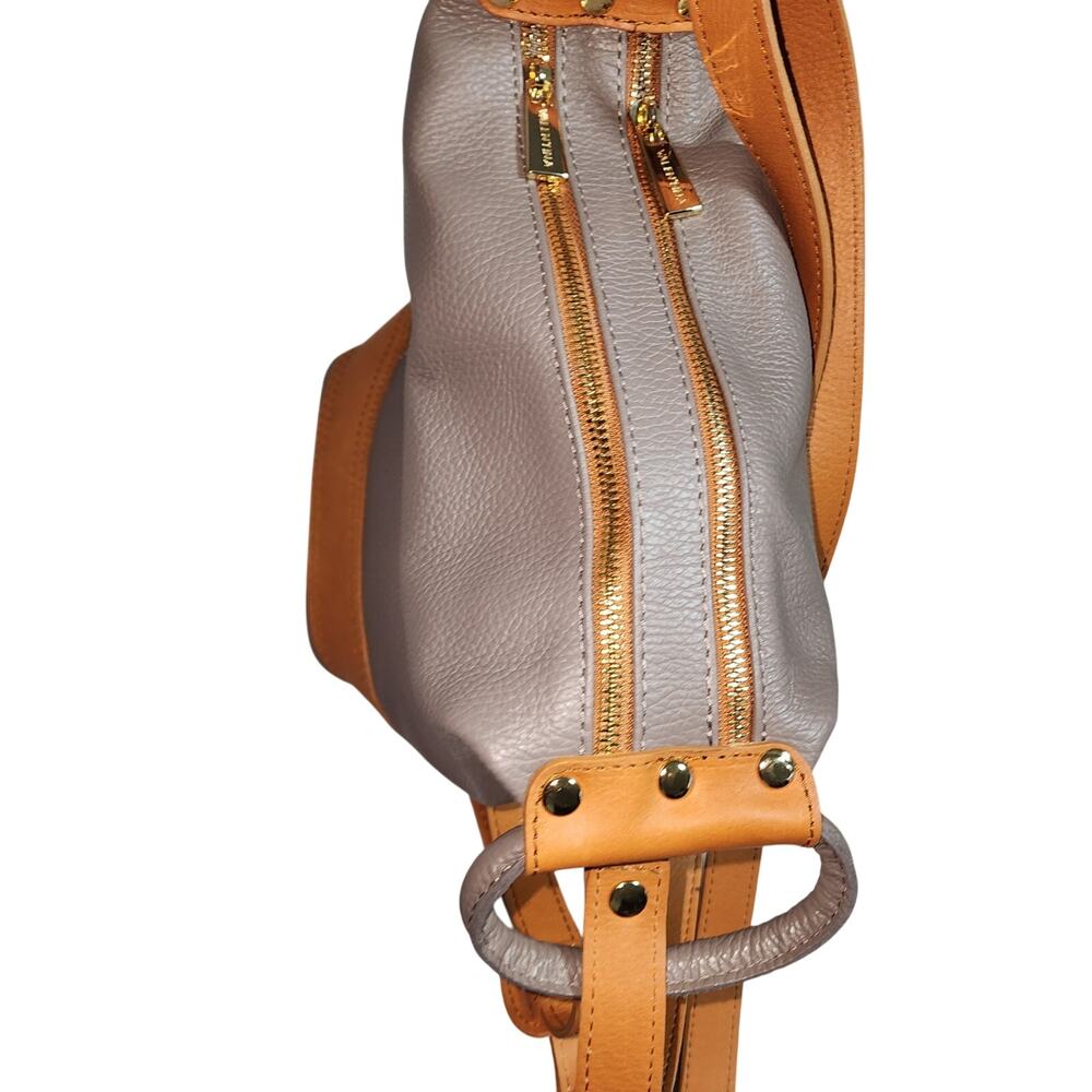 VALENTINA EUC VIOLA CASTELLANI LEATHER CONVERTIBLE BACKPACK SHOULDER BAG - Picture 3 of 9